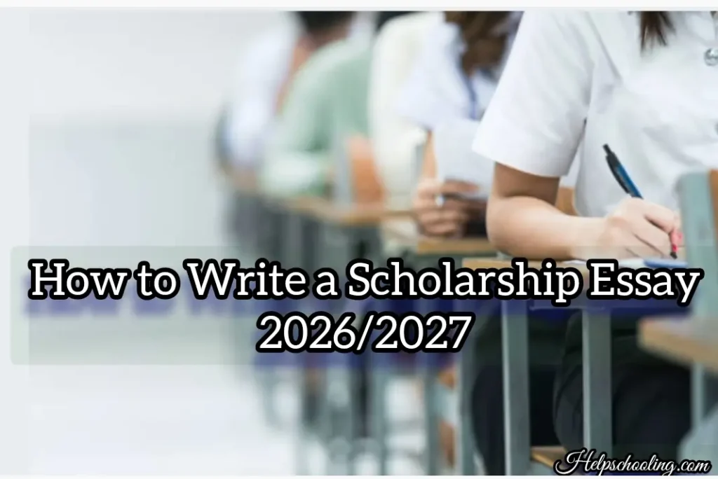How to Write a Scholarship Essay Application 2026/2027:Complete Guide:Apply now