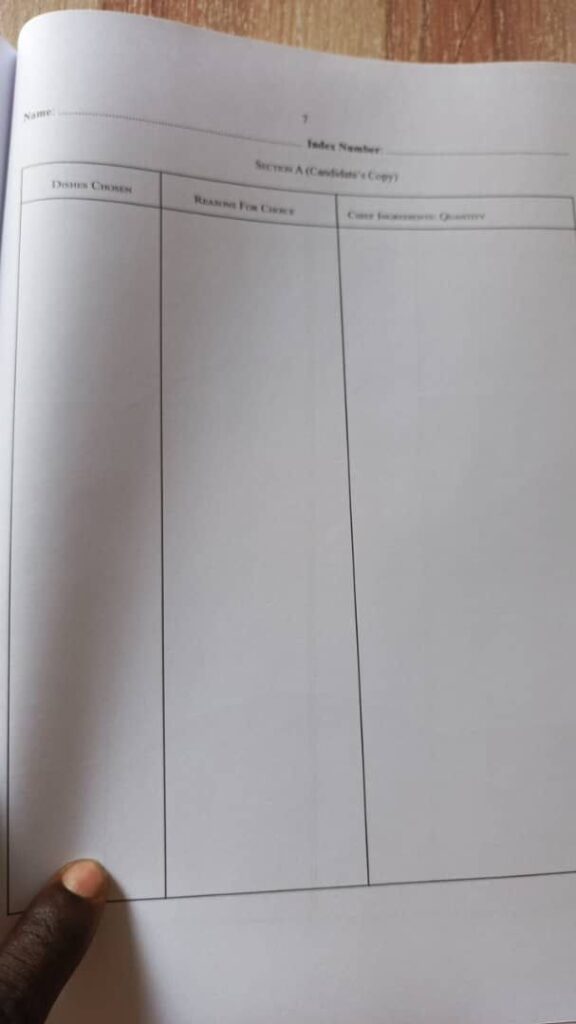 2026 WAEC FOOD AND NUTRITION